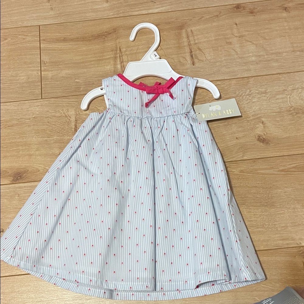 Charming Pink and Blue Kids Dress